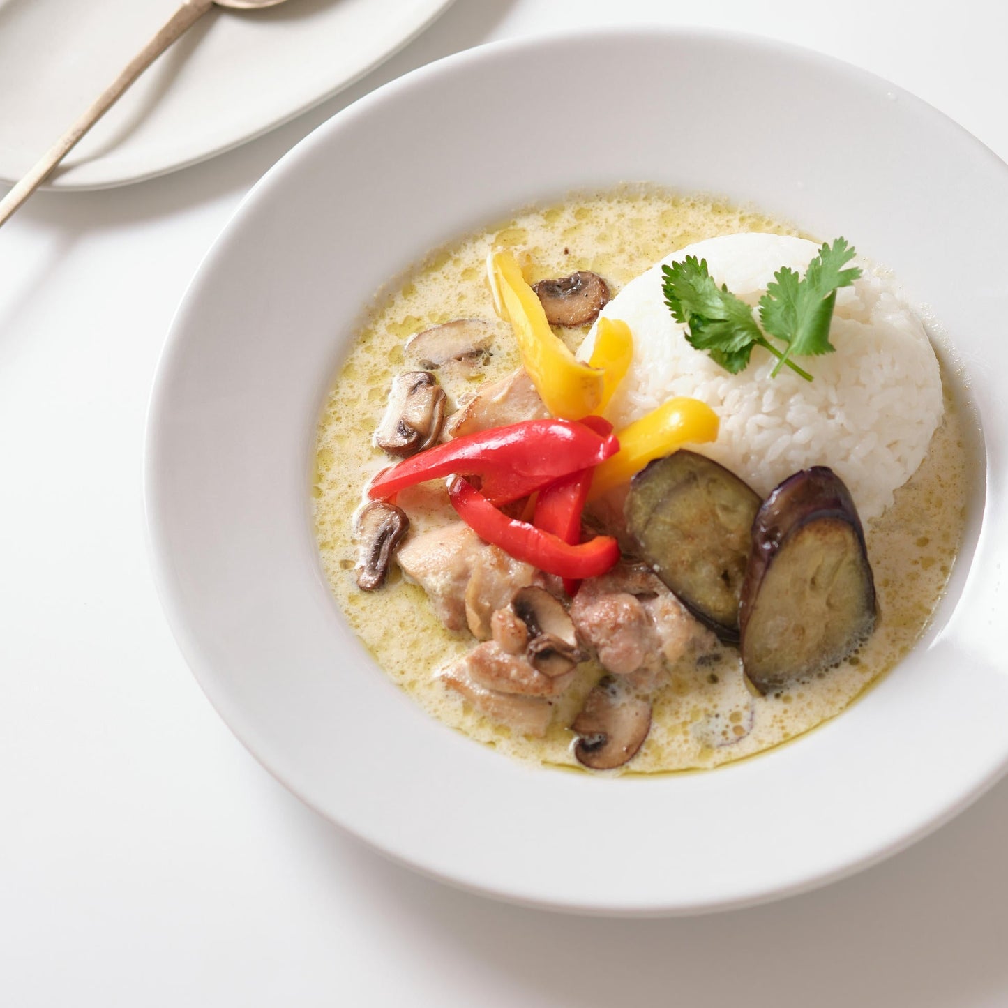 辛味抑えたグリーンカレー