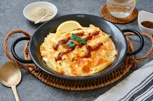 スパイス醤油のシーフードグラタン