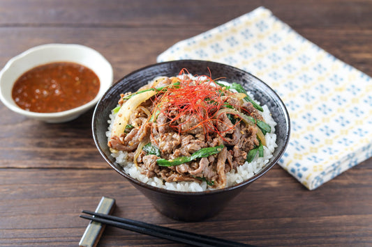 スパイス醤油の焼き肉丼